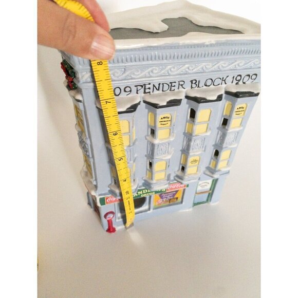 1909 Pender Block Ceramic Coca-Cola Building Collectible Holiday House - Picture 6 of 11